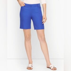 TALBOTS Midrise Blue Flatpanel Women's Walking Short Sz. 4 10 In. Inseam